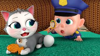The Sneaky Cat Problem 🐱| Rob Searches Everywhere | Animals Song | Rosoo Nursery Rhymes &amp; Kids Songs