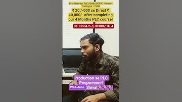 Best Robotics PLC SCADA SERVO Robotics Training institute in Pune#roboticstraining #plctraining #plc