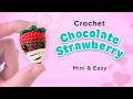 Low Sew Crochet Chocolate Strawberry | Amigurumi Tutorial for Beginners