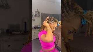 Lemonade Braids Inspired #locstyles #microlocs #womenwithlocs #hairtutorial #type4hair