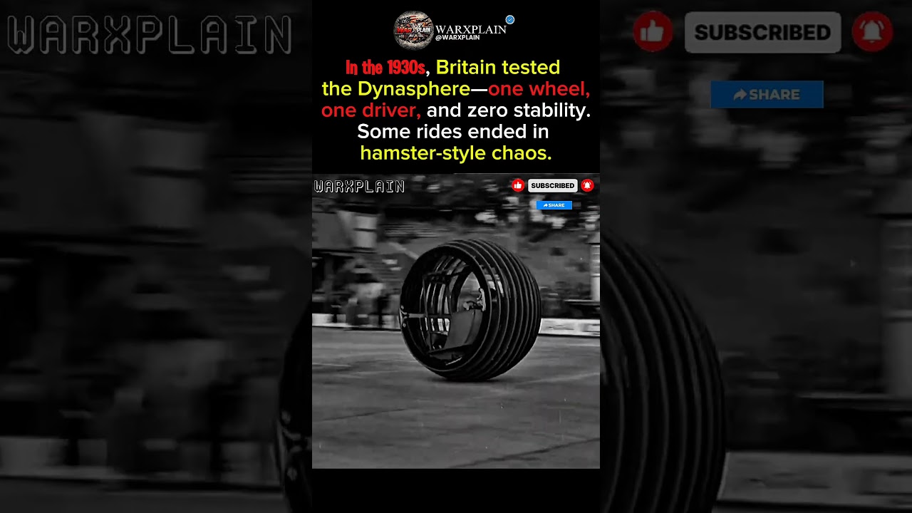 Britain’s 1930s One-Wheel Car: The Dynasphere 