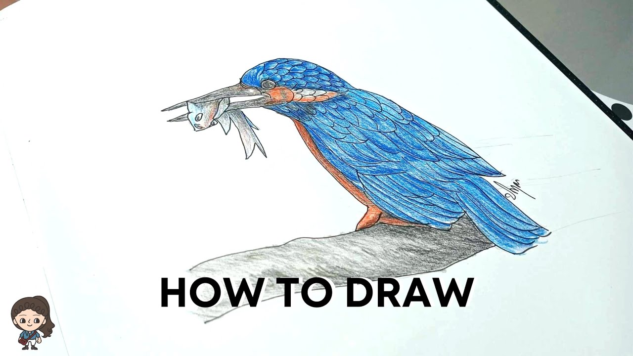 Realistic Drawing Color Pencil : The Bird l วาดภาพระบายสีนก l @ART's ...