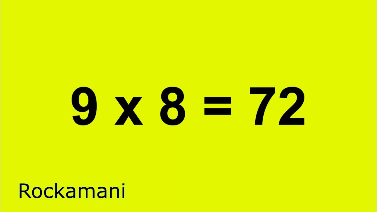 9 times tables song youtube