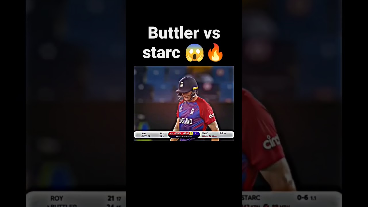 Buttler vs starc 2 balls two sixes 🙄🔥