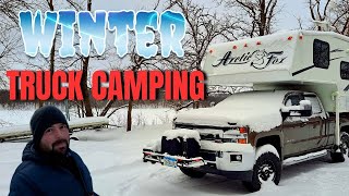 Cold Weather Truck Camping