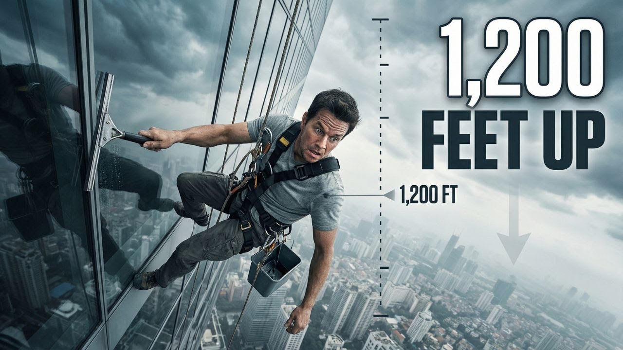 A Day in the Life of a Skyscraper Window Cleaner (1,200ft Up – One Gust Changed Everything)