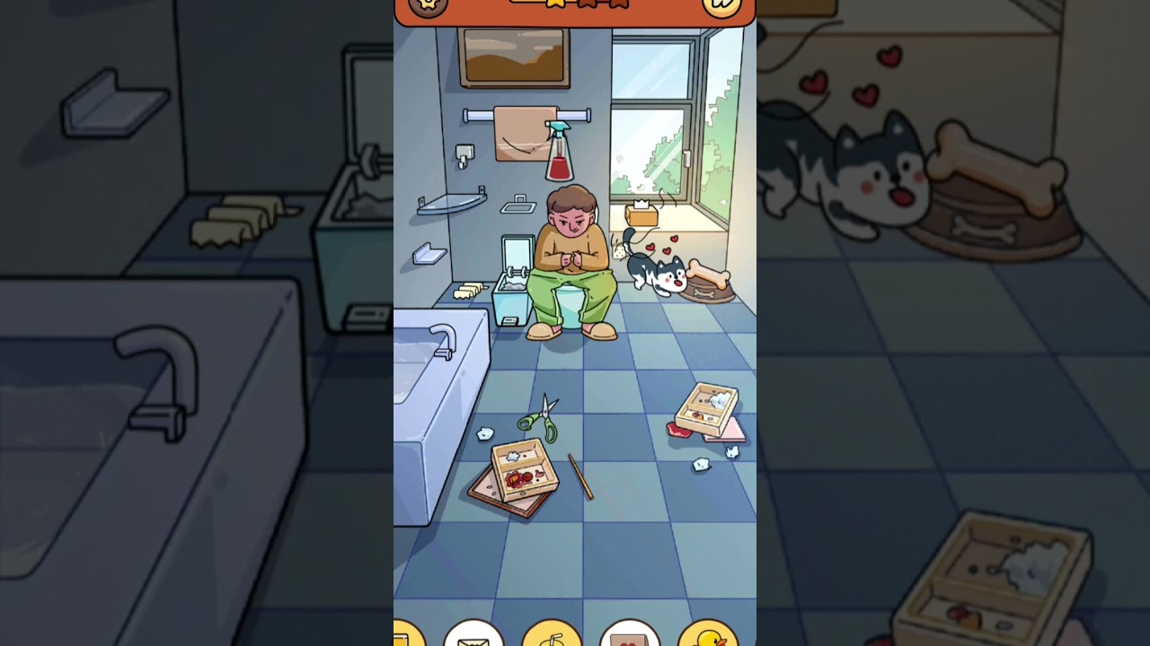 Jugando Find Out Nivel 3-Baño 