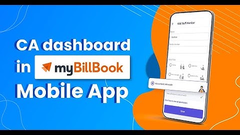 CA Dashboard in myBillBook Mobile App | Tutorial | GST Billing & Stock Management App
