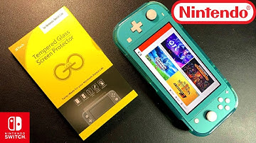 Nintendo Switch Lite JETech Screen Protector Unboxing and Installation