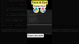 Face & Eye Detection in Real-Time 👀 #computervision #coding #deeplearning #education #programming