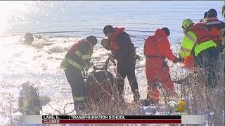 Divers To Resume Search After Car Plunges Into Icy Pond In Lynwood
