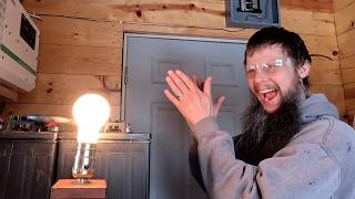 Our ALASKA Off Grid Cabin Finally Has Power