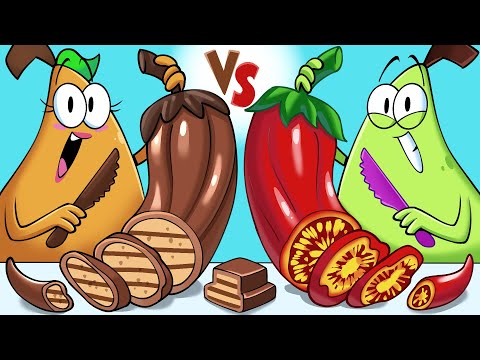 Healthy Food 🥦 VS Chocolate 🍫 | Fun Food Challenge for Kids!
