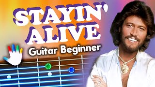 Stayin' Alive auf der Gitarre – Bee Gees-Tutorial für Anfänger