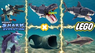 ✅جميع أسماك القرش الجائعة في لعبة Hungry Shark Evolution تتحول إلى أسماك قرش ليغو [ الجزء الأول ] screenshot 5