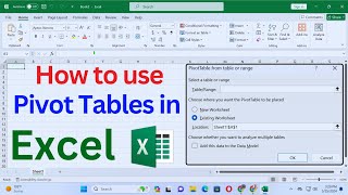 how to use pivot tables in excel | how to create a pivot table in excel