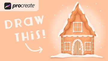 Procreate Step by Step Tutorial - Gingerbread House