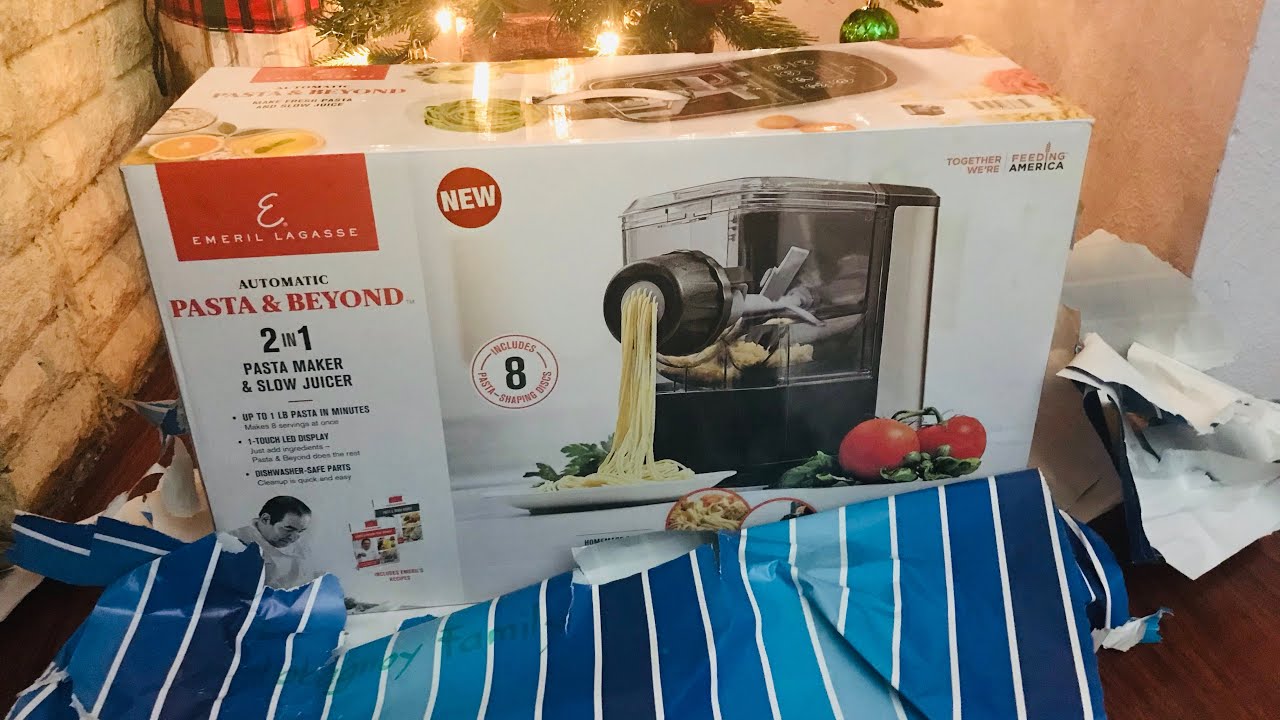 Unboxing Emeril Lagasse 2 in 1 Pasta Maker & Slow Juicer . Part 1 YouTube