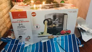 Unboxing Emeril Lagasse 2 In 1 Pasta Maker U0026 Slow Juicer  Part 1