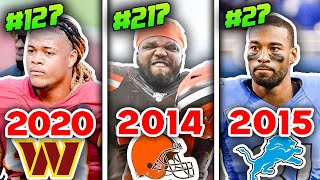 The NFL's BEST Second Overall Pick Every Year Since 2000 Ranked