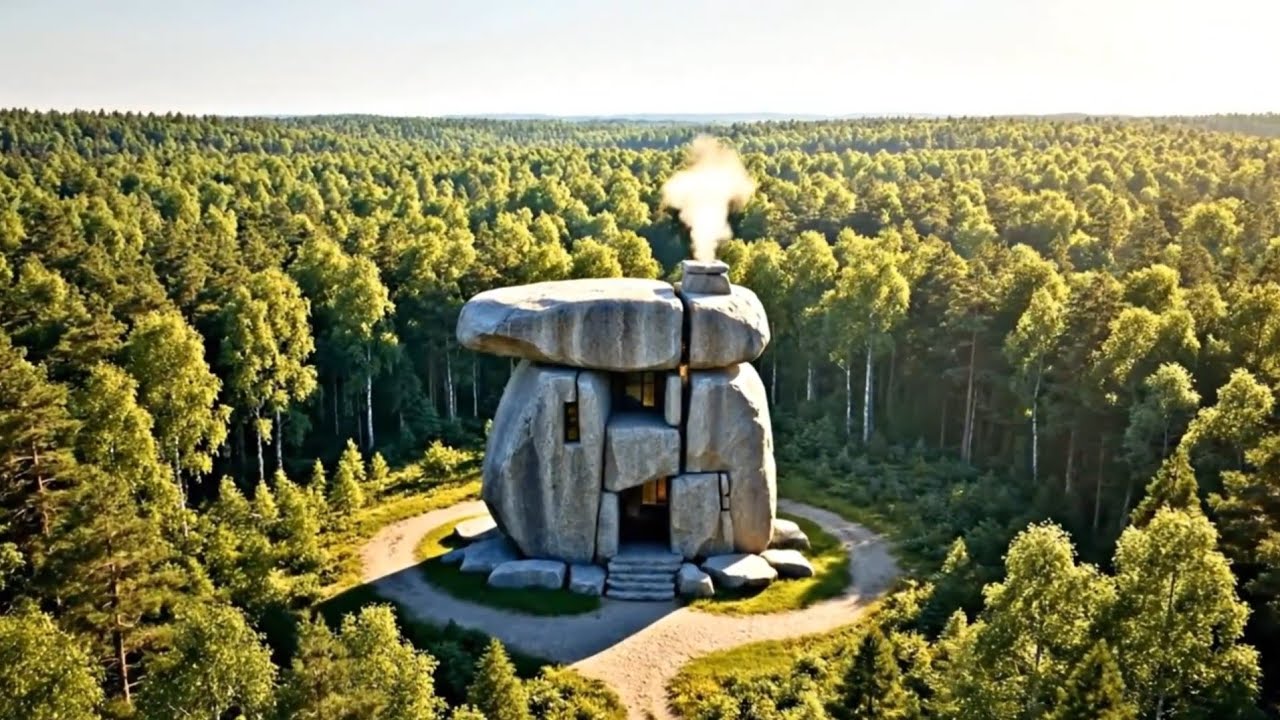 Building a Bedroom Inside Stone | Rock Carving ASMR Experience 🪨🛌
