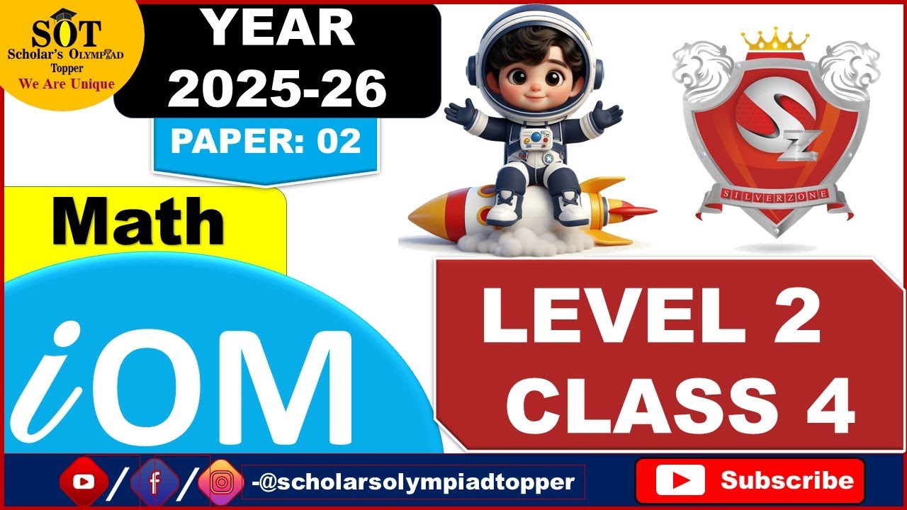 Silverzone | IOM | Math | Class 4|Level 2| Year 25 -26|Paper 2