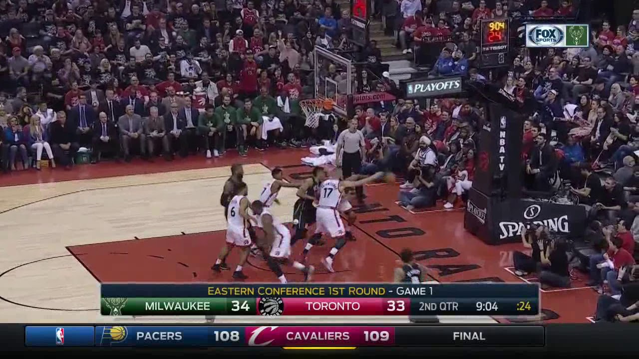 NBA, playoff 2017, Raptors vs. Bucks, Round 1, Game 1, Move 21, Toronto ...
