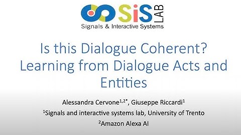 Is this Dialogue Coherent? Learning from Dialogue Acts and Entities