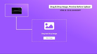 Drag & Drop Image In HTML CSS & JAVASCRIPT Feature | Browse Image | Preview Image Before Upload