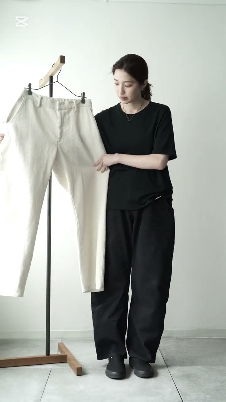 COLINA sashiko newdesigns curve pants #colina #clothingbrand