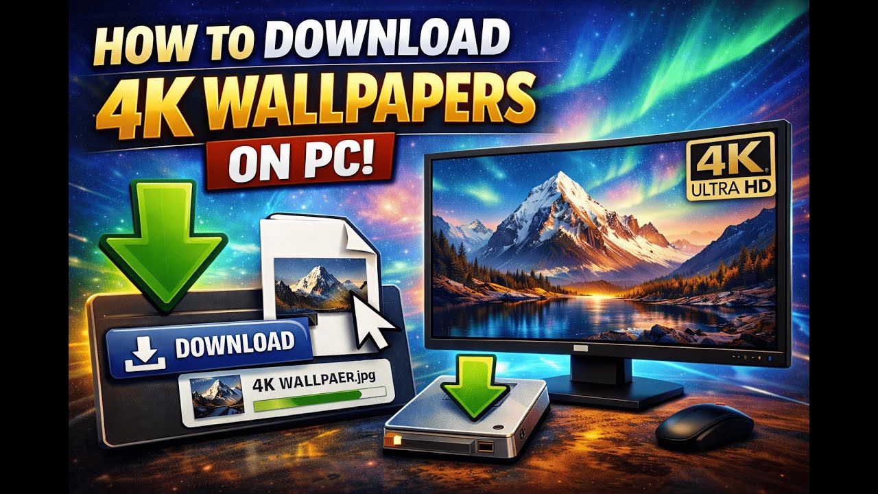 how to download 4k wallpapers for pc - YouTube