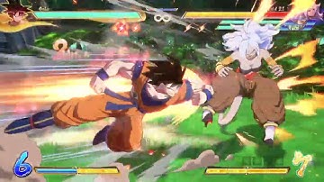 DBFZ S3 Base Goku sparking corner loop 104 hits no spirit bomb new solo TOD