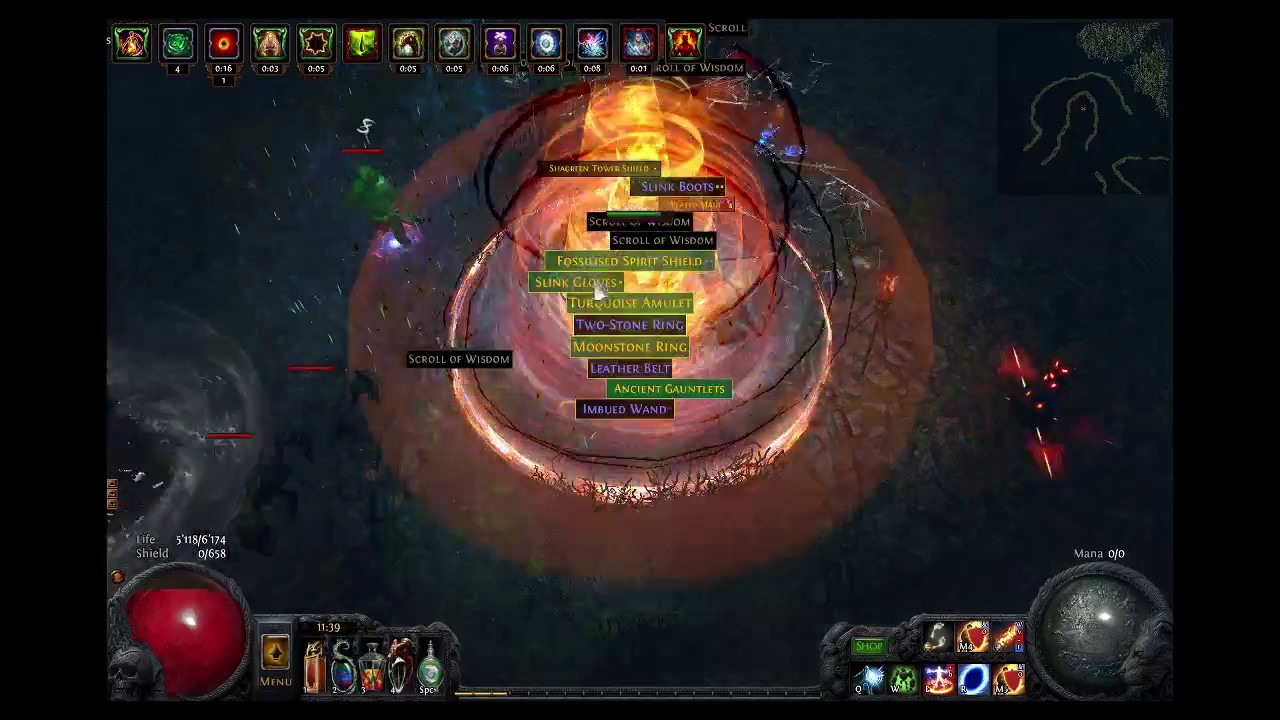 POE 2.6 Righteous Fire/Incinerate Cast while Channeling Discharge