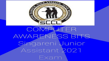 Computer awareness bits, SCCL junior assistant exam preparation bits, sccl computer practice bits,