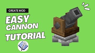 Create Mod / How to use the Create Cannon - Minecraft