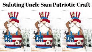 Americana Saluting Uncle Sam Patriotic Craft DIY Tutorial Kit