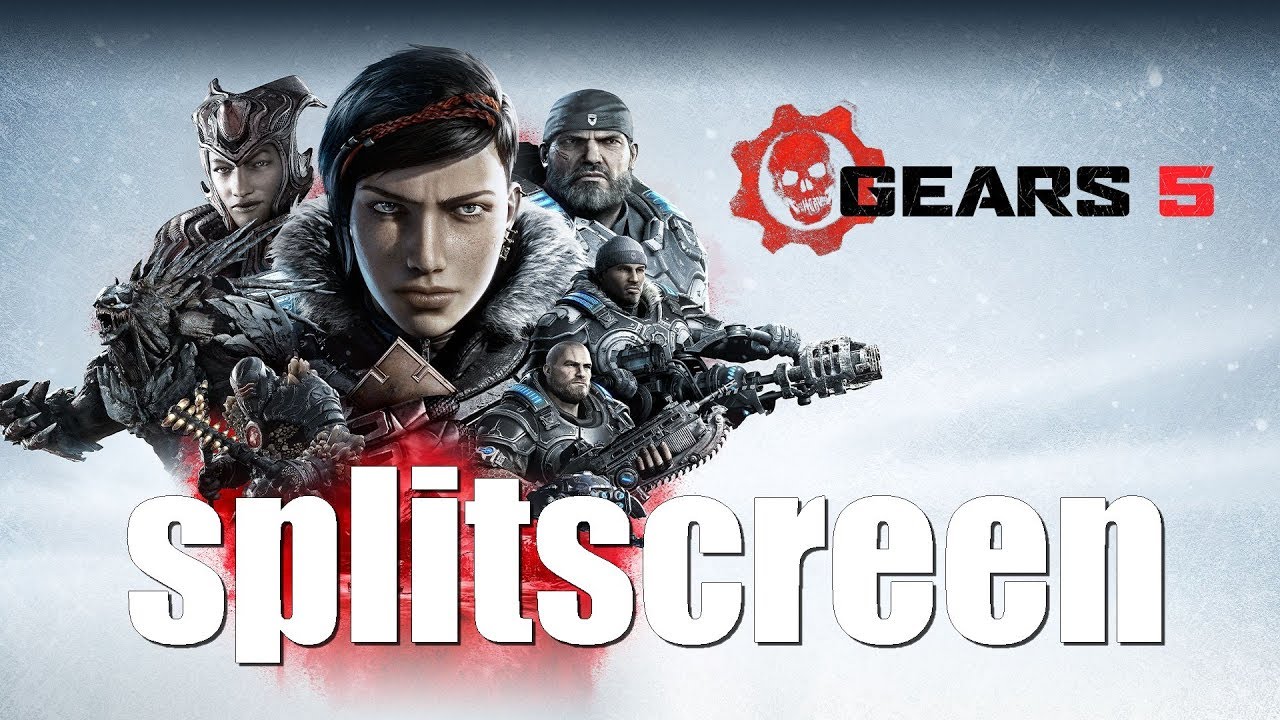 Gears 5 PC gameplay - local coop mode (splitscreen gameplay) 
