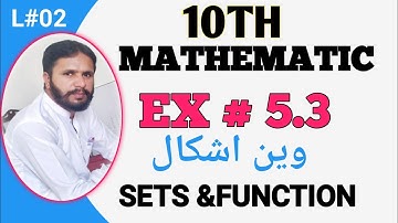 class 10th math chapter 5 exercise 5.3|de Morgan