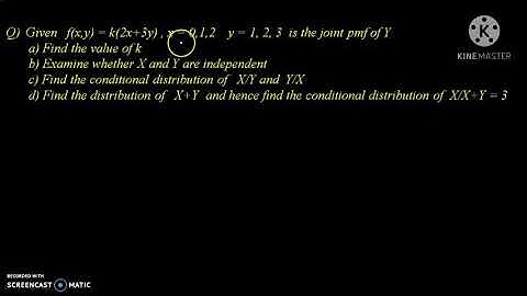 Bivariate random variables - part 2