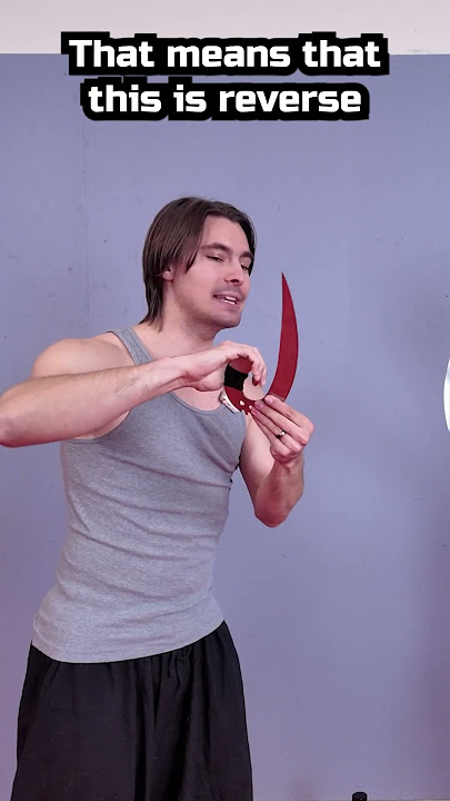 a Sword that is BETTER in Reverse Grip?! #sword #meme