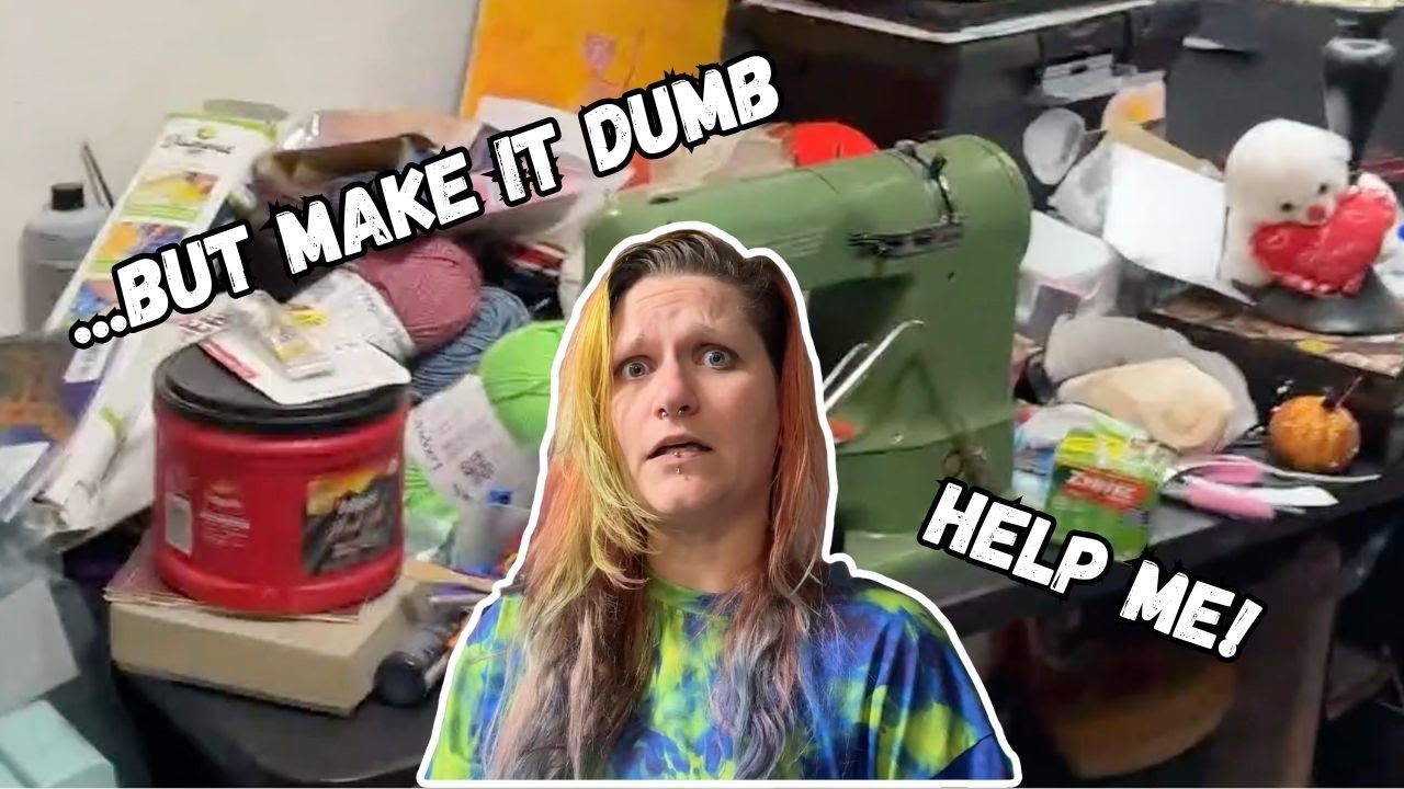 cleaning my craft corner + chaos vibes