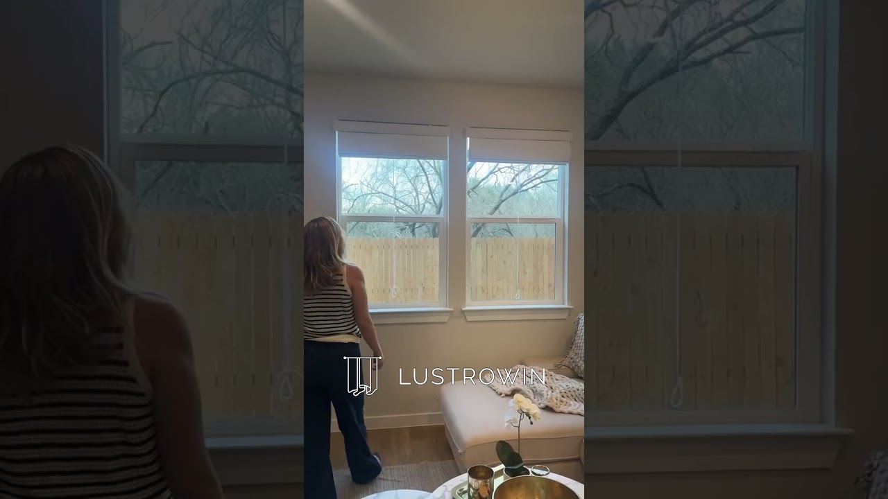 Transform your bedroom into a serene retreat with the elegance of Roman Shades. 🌿✨ 