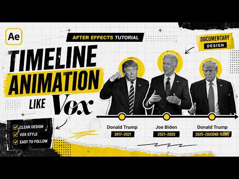 Vox-Style Timeline Animation Tutorial | After Effects Documentary Design