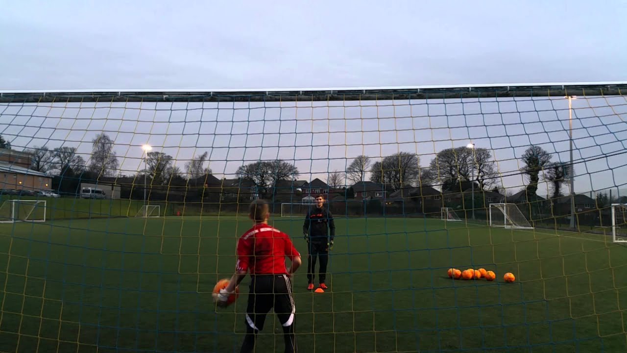 Keeper training drills. High balls