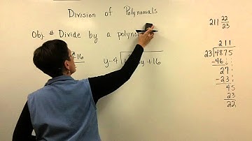 Divide Polynomial by Polynomial Part 1
