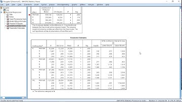 SPSS - Multinomial Logistic Regression