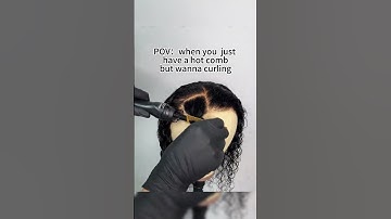 How to make curl with a hot comb👍👍👍 | Jessies Wig #wigstyling #curlyhairstyles #wigtutorial