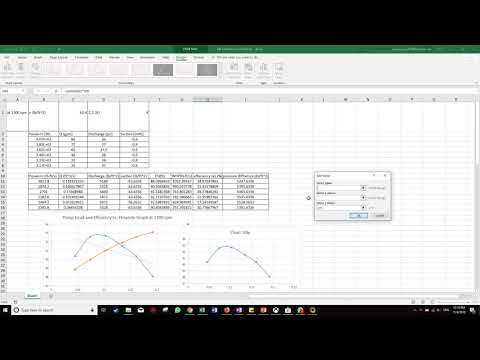 Pump Head Efficiency Curve Fitting