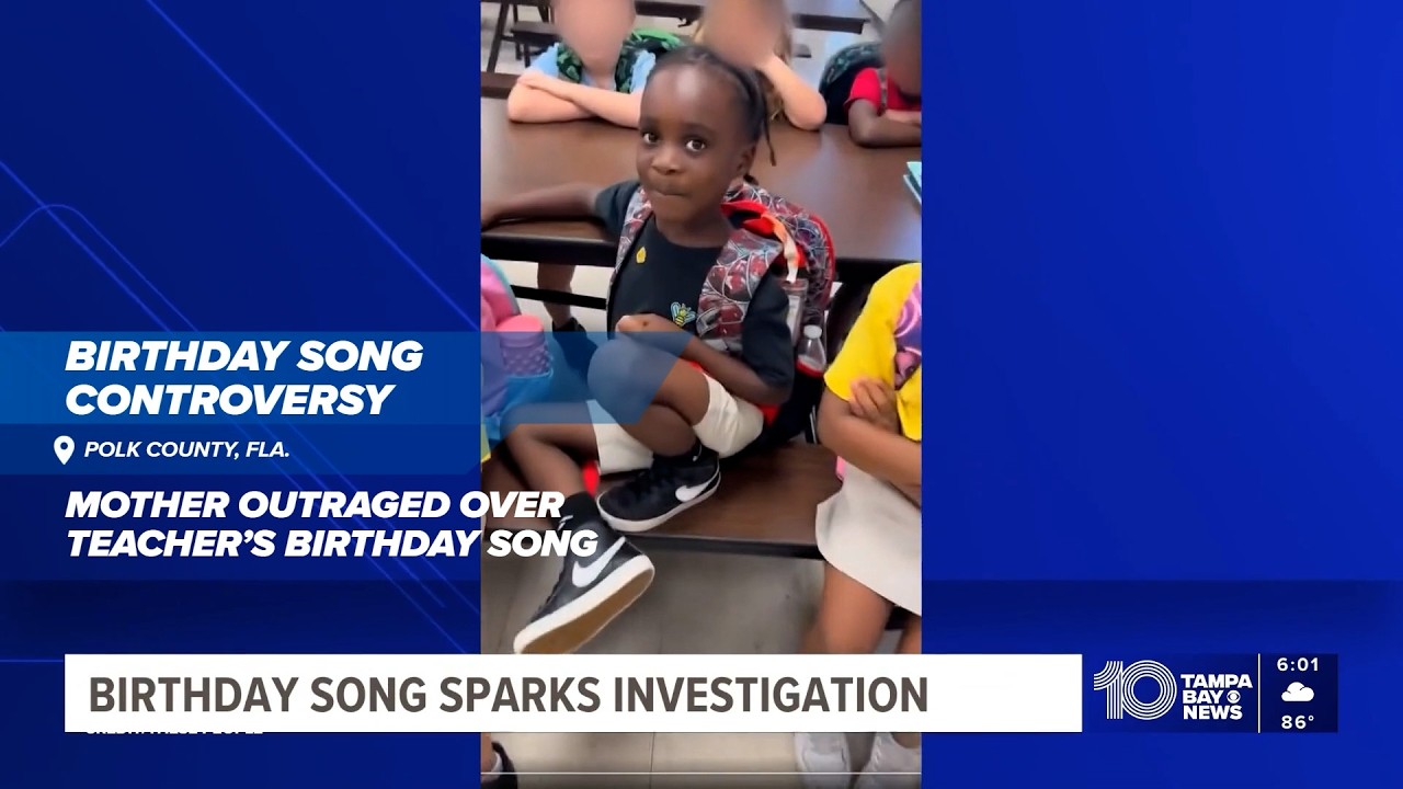 Florida mother demands action after teacher’s ‘monkey’ birthday song