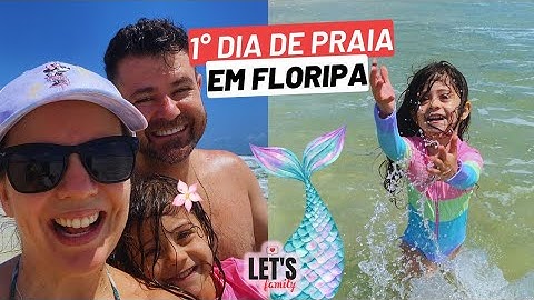 CAMILA VIROU UMA SEREIA NO PRIMEIRO DIA DE PRAIA EM FLORIANÓPOLIS - vlog férias Lets Family
